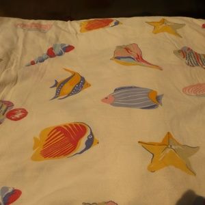 OCEAN SEALIFE FLAT DOUBLE KNIT SHEET